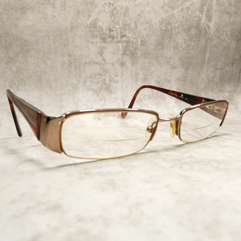 Versace Bronze Tortoise Half-Rim Eyeglasses FRAME Mod 1109 1045 50-18-135 Italy