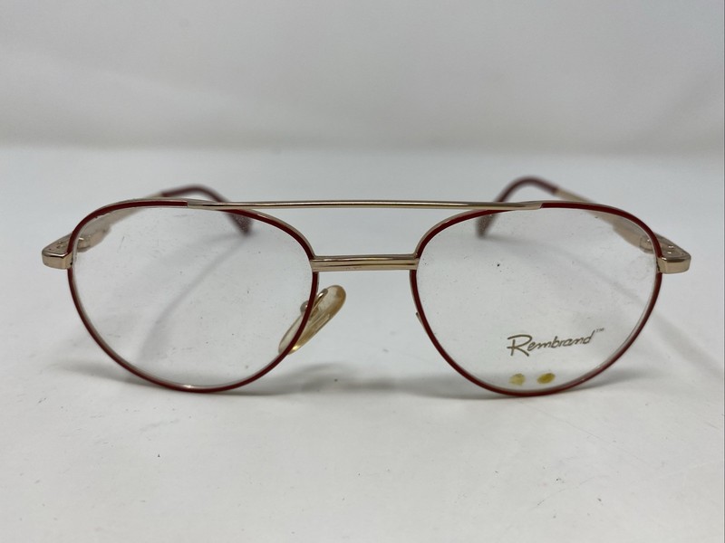 REMBRAND ARIZONA RED 45-17-125 Red/Gold Full Rim Eyeglasses Frame PG33