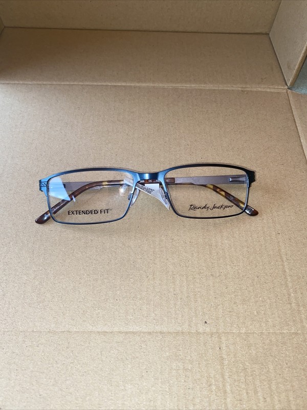Randy Jackson RJ 1064 300 Navy Extended Fit Eyeglass Frames 57 18 150 (B19)