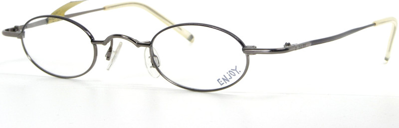 ENJOY E1741 C Gunmetal Metal Full Rim Eyeglasses Glasses Frame 39-25-140 NOS gallery