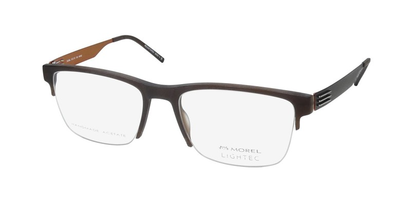 NEW MOREL LIGHTEC 30288L EYEGLASSES MO08 MENS FRANCE METAL & PLASTIC RECTANGULAR