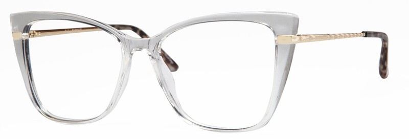 Womens Frame Enhance EN4312 Eyeglasses Frame Size 55-16-140 Crystal Gold Glasses