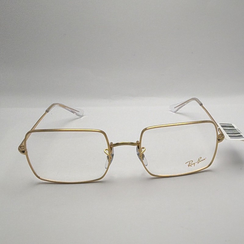 Ray-Ban RB1969V 51/19 140 Gold Metal Rectangle Full Rim Eyeglass Frames 5100