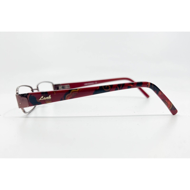 Link Occhiali Eyeglasses Womens Red Pattern 4173 51-16-135 Small 51mm gallery
