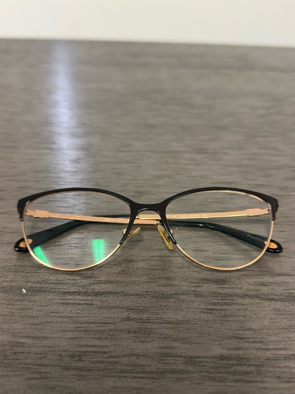 Tiffany & Co TF 1127 6122 Black Gold Cat Eye Eyeglasses Frames 54-16-140