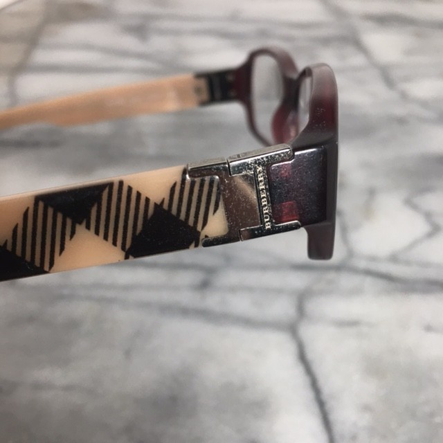 Burberry Eyeglasses B 2082 3014 Merlot Nude Rectangular Frame 51-16-135 10810 gallery