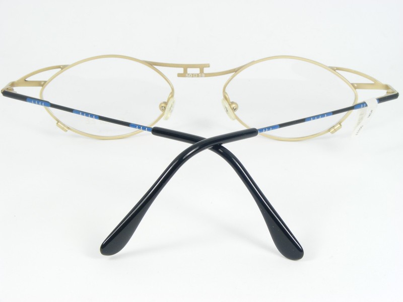 Vintage Essilor EE Mod 406 007 GOLD /BLUE /BLACK EYEGLASSES GLASSES 50-19-135mm gallery