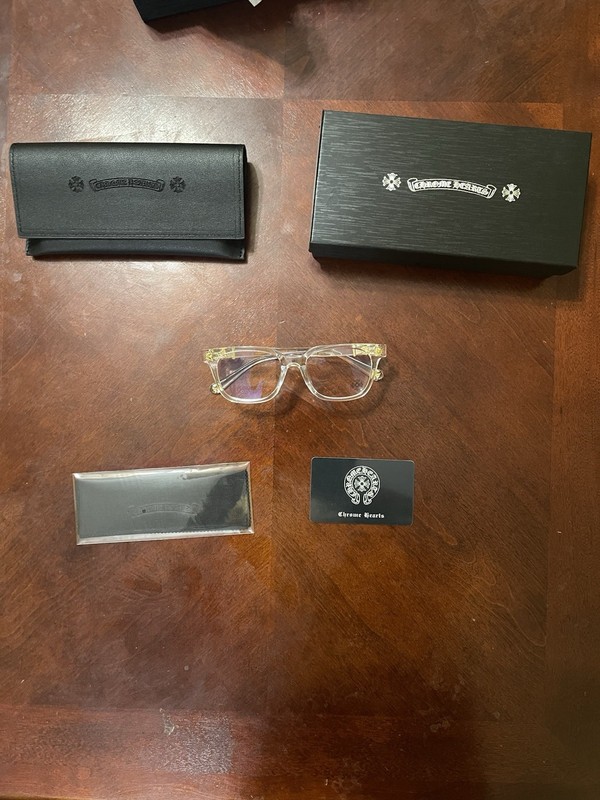 Y2K Glasses Clear+Gold