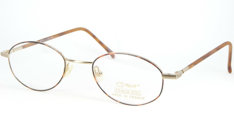 NEW Cottet GENESIS 42 DB396 DEMI BROWN /GOLD EYEGLASSES GLASSES 46-19-135mm