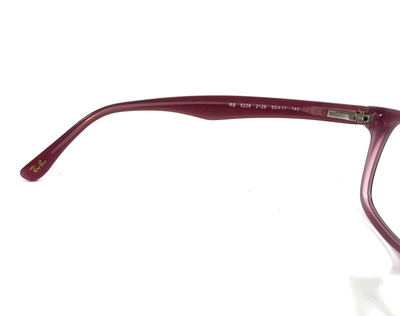 Ray-Ban Eyeglasses Frames RB5228 2126 Brown Pink Rectangle Full Rim 53-17-140 gallery