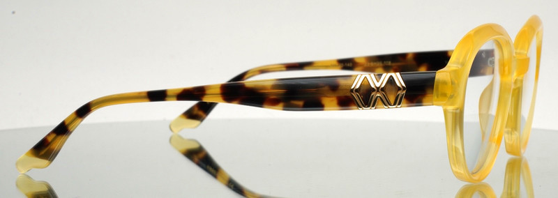 COCO AND BREEZY Sage 106 Yellow Womens Round Full Rim Eyeglasses 50-25-145 B:43 gallery