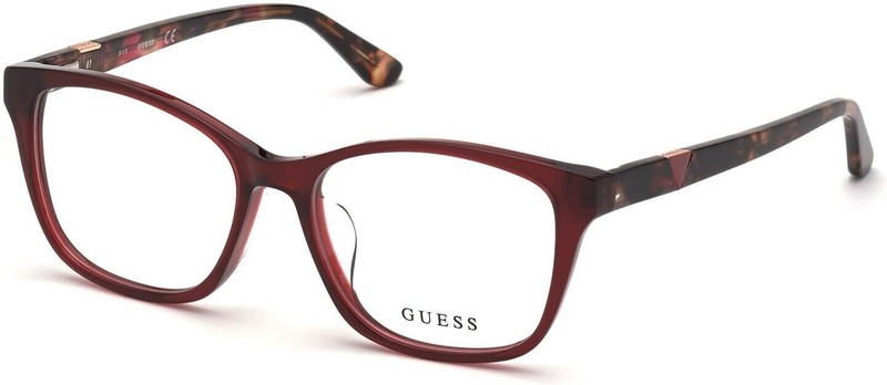 GUESS GU2846-D 071 Burgundy Plastic Optical Eyeglasses Frame 53-16-140 Asian Fit