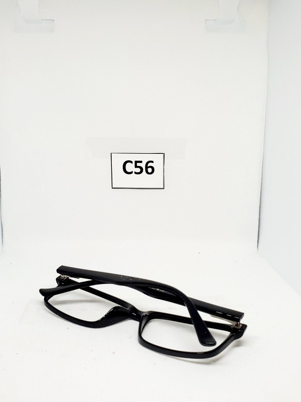EYEGLASSES plastic full rim black academic 56-17 145 p8038 c1 gallery