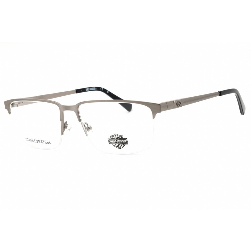 Harley Davidson Men’s Eyeglasses Matte Light Nickeltin Metal Frame HD50113 011
