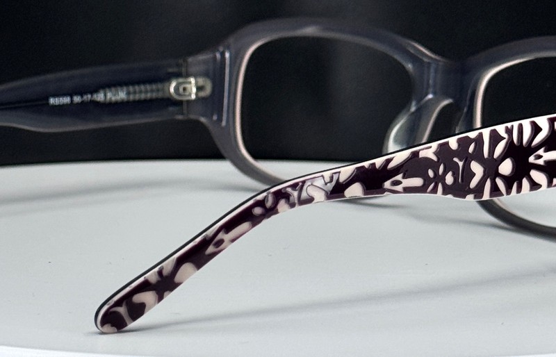 VTG RUNWAY RS598 PLUM Unisex Burgundy Square Full Rim Eyeglasses FRAMES ONLY gallery