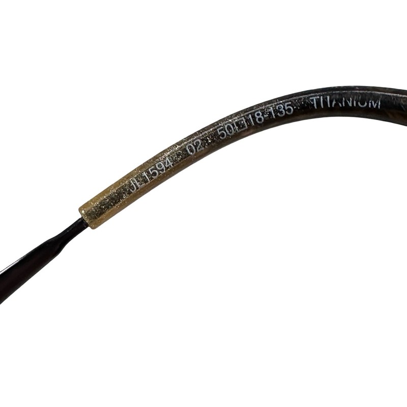 Judith Leiber JL1594 02 Titanium Cat Eye Eyeglasses Crystals Handmade Japan gallery