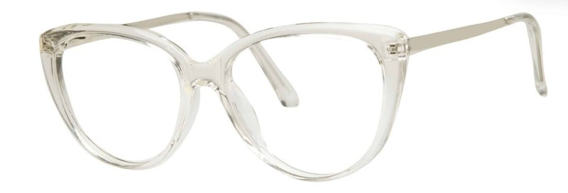 Womens Eyeglass Frame Enhance EN4319 Glasses Frame Size 53-17-145 Crystal Silver