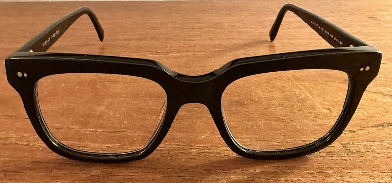 Warby Parker Winston W 1100 Eyeglasses Polished Black Frame 51 19 145