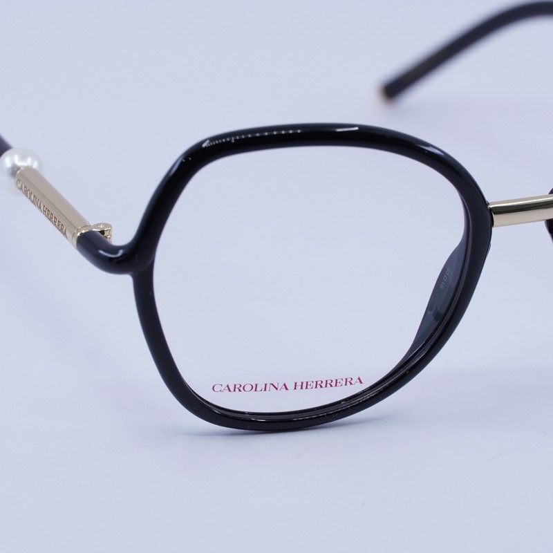 Carolina Herrera HER 0080 0807 00 Shiny Black 53mm Eyeglasses New Authentic gallery