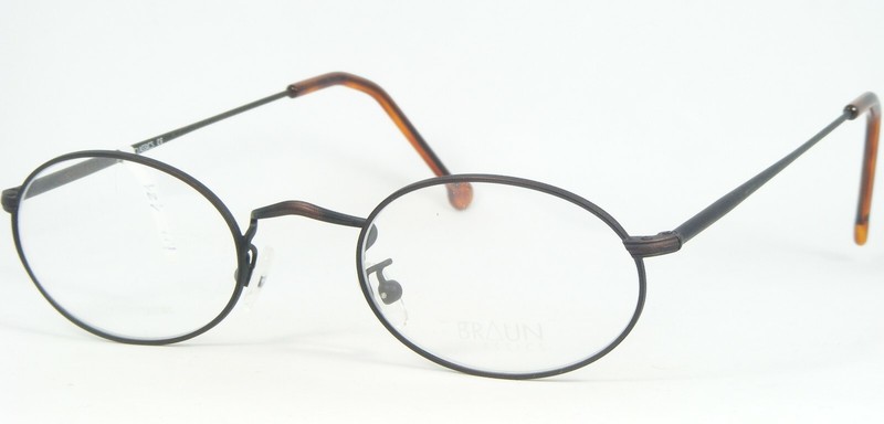 Vintage BRAUN CLASSICS MOD. 102 F20 ANTIQUE BROWN EYEGLASSES GLASSES 48-21-155mm