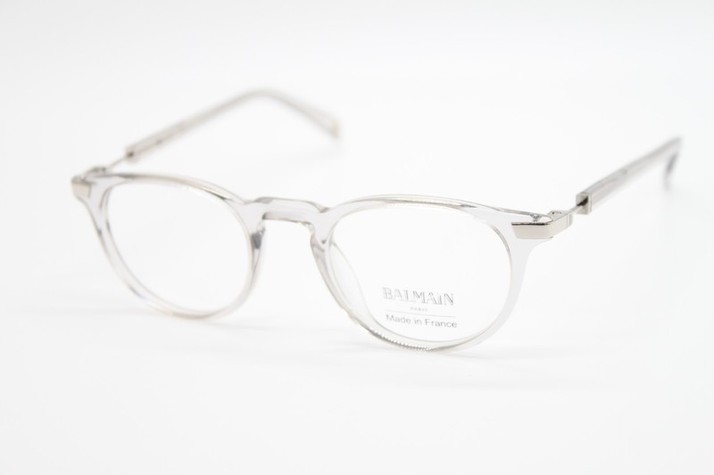 NEW BALMAIN BL 3048 03 TRANSPARENT GREY AUTHENTIC EYEGLASSES 45-20