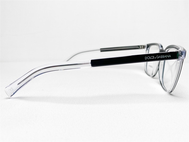 NEW Dolce & Gabbana DG3307 675 Top Black On Crystal Eyeglasses Frames 53/19~145 gallery