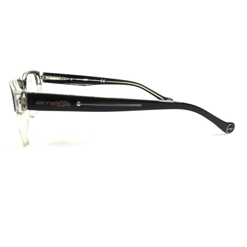 Arnette Small Eyeglasses Frames Cross Fade 7087 1019 Clear Black 49-18-135 gallery