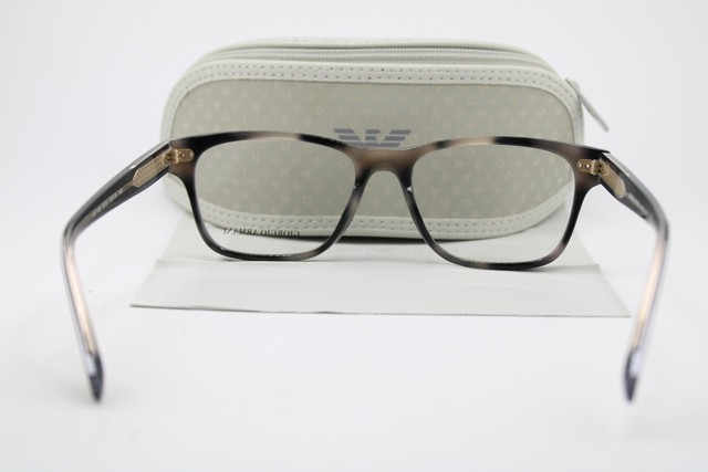 NEW GIORGIO ARMANI AR 7195 5572 GREY HORN SILVER AUTHENTIC EYEGLASSES 55-18 gallery
