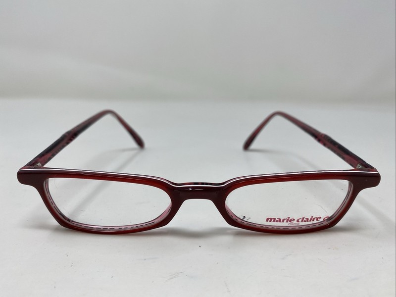 Marie Claire Paris France 952 465 47-18-135 Red Full Rim Eyeglasses Frame 268R