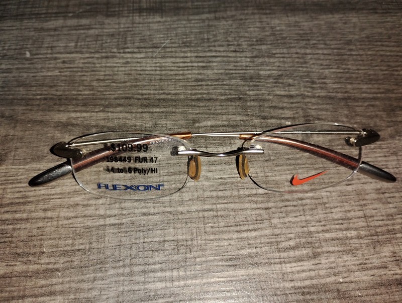 Genuine Nike Flexon Eyeglass Frames Glasses 47x20x140 Metal FUR 47 4071 718 Gold