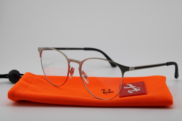 NEW RAY-BAN RB 6375 3134 GUNMETAL GREY BLACK AUTHENTIC EYEGLASSES 53-18