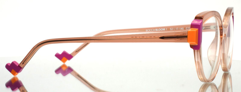 FACE A FACE Bocca Bloom 1 1704 Powdery Peach Womens Eyeglasses 52-17-140 B:43 gallery