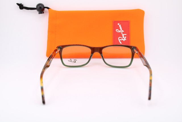 NEW RAY-BAN RB 5228 5630 GREEN HAVANA CLEAR AUTHENTIC EYEGLASSES 50-17 gallery