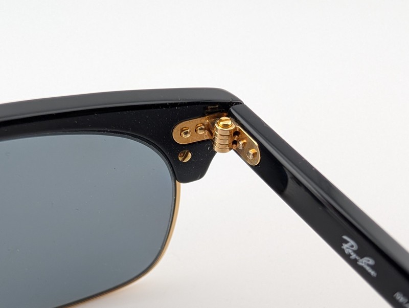 Ray Ban Eyeglasses, Frames Only, RB 3016 CLUBMASTER W0365, 51-21-145, Black/Gold gallery