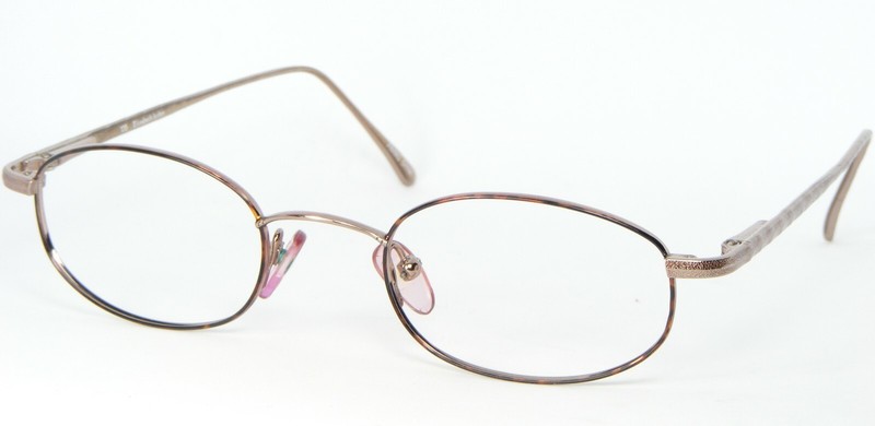 ELIZABETH ARDEN EA PT-7N-2 DEMI AMBER /BRONZE EYEGLASSES FRAME 47-21-135 (NOTES)