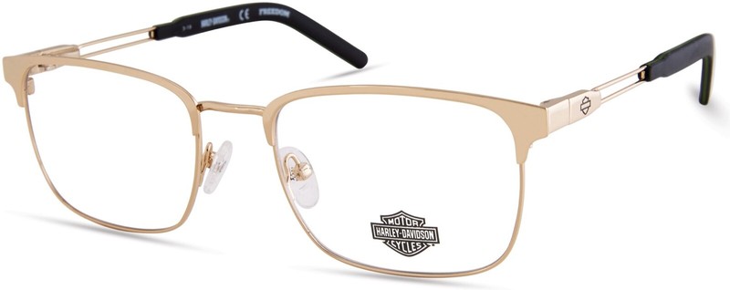 Harley Davidson Freedom HD9001 032 Gold Metal Eyeglasses Frame 55-20-145 9001 RX