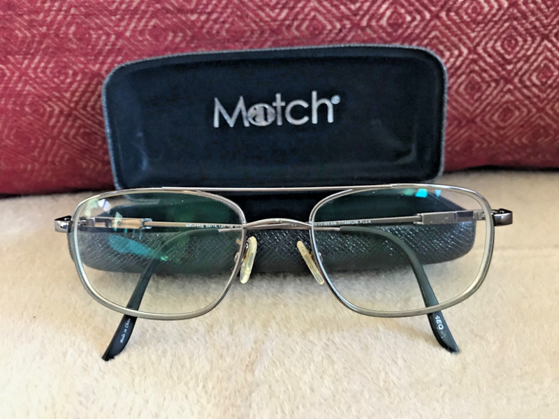 VTG Match Eyewear TITANIUM FLEX Eyeglasses ME-135S Dark Gunmetal 56-18-145