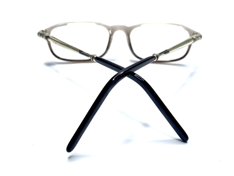 Brighton Grey Clear Rectangular Reading Glasses +1.0 Silver Temple 47 17 140 gallery