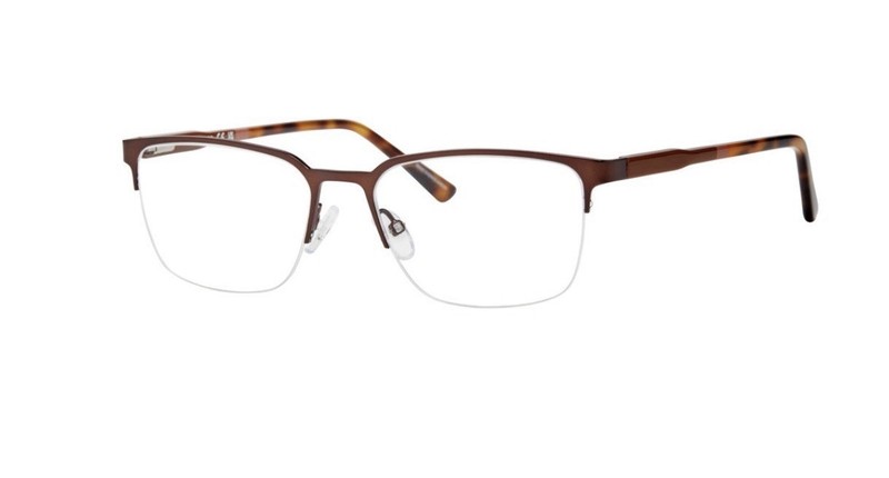 Adensco AD 152 Eyeglasses Male Matte Brown 52mm New 100% Authentic