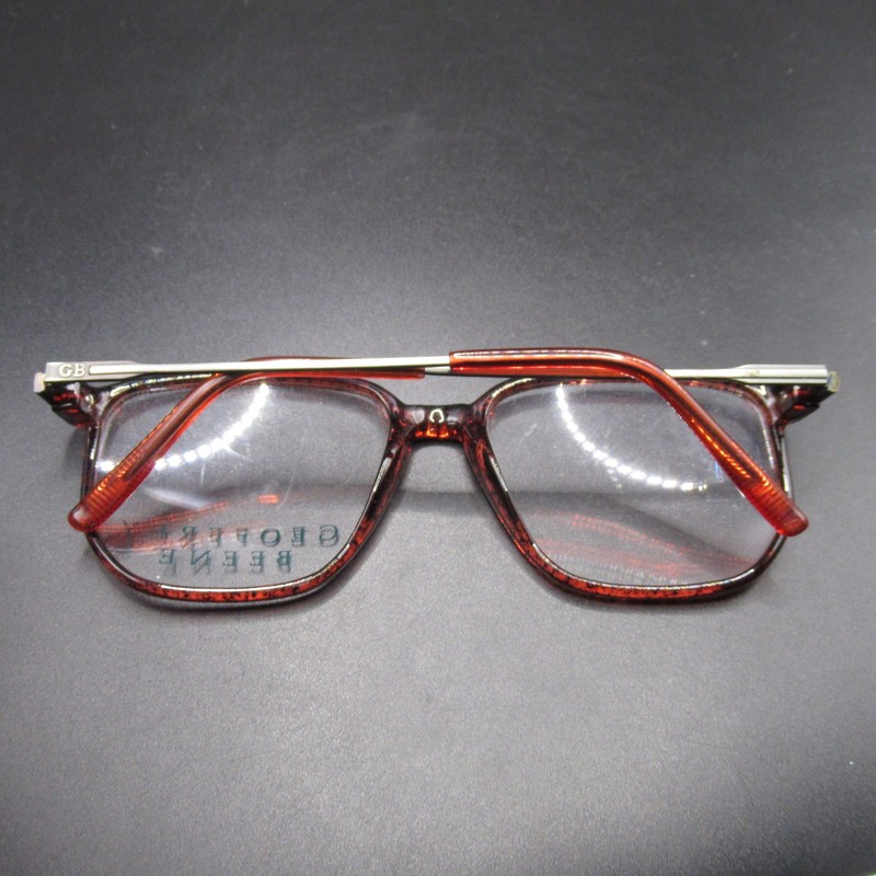 GEOFFREY BEENE GB-1048 Red Tortoise Eyeglass Frames 52-17-135 Full Rim Women's gallery