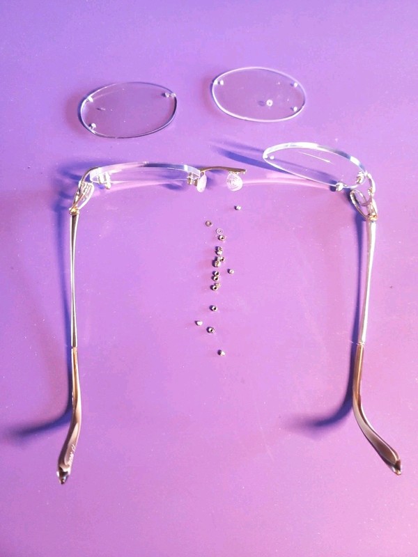 FRED Lunettes Volute 130 Optique 001 Gold Brown Hor Handmade France 41000 56-16