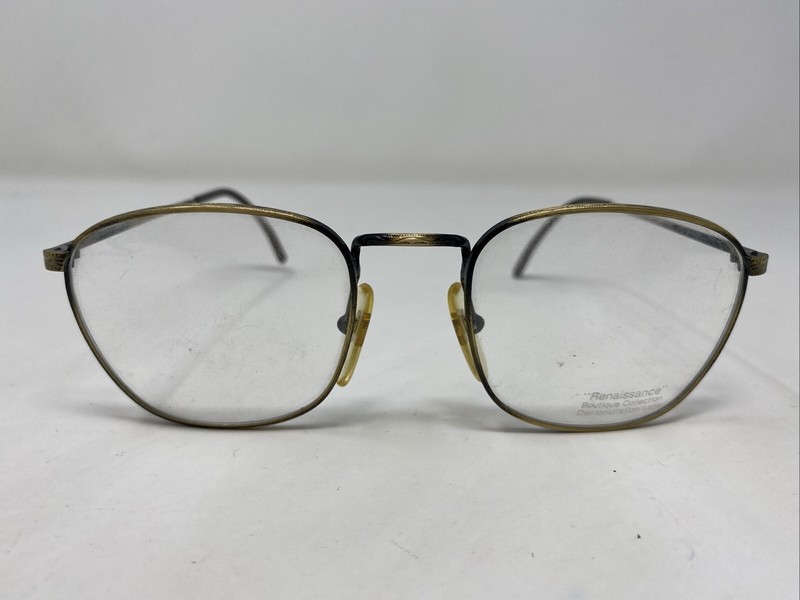 Renaissance Boutique Italy EPIC S7 50-20-135 Antique Gold Eyeglasses Frame KQ53