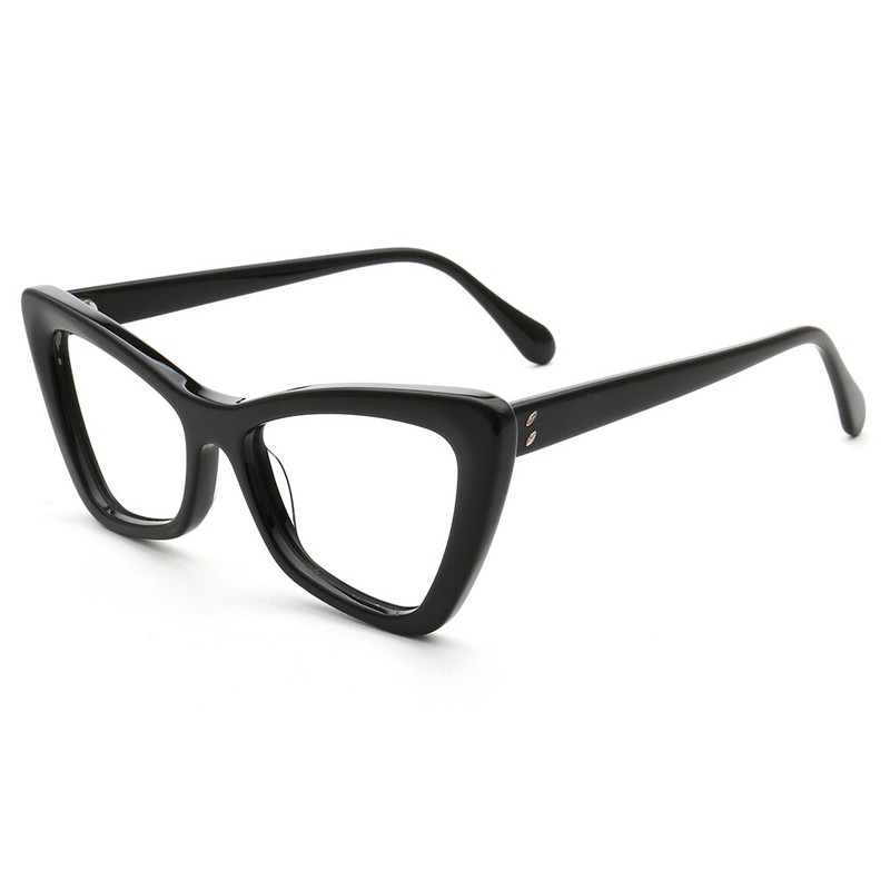 Vintage Womens Cat Eye Eyeglass Frames for Female Tortoise Glasses Frames Bulkly