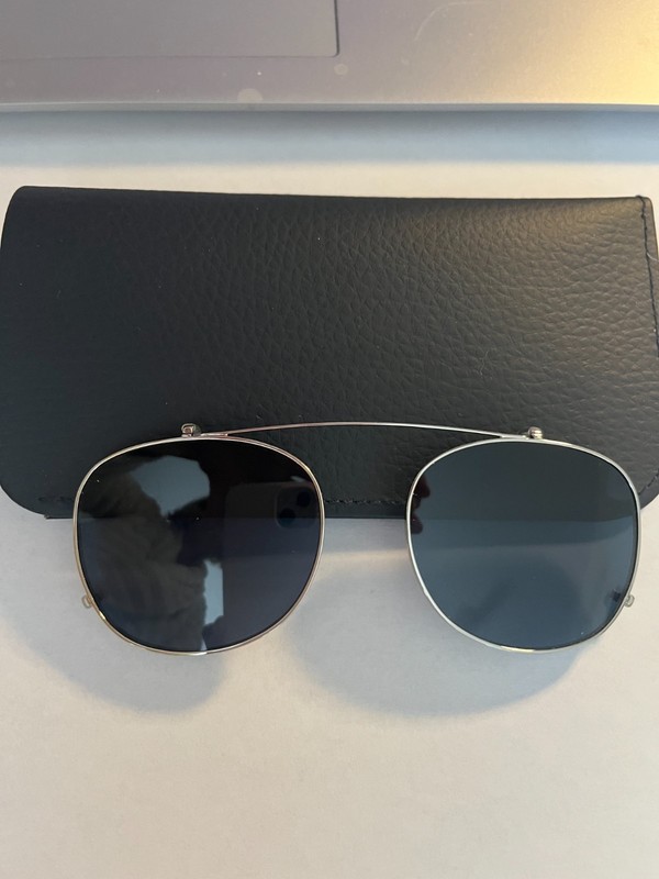 Warby Parker M Durand Clip Ons (Blue)