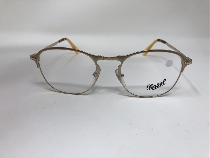 PERSOL 7007-V 1069 51-19-145 MATTE GOLD ITALY EYEGLASSES FRAME N620 gallery
