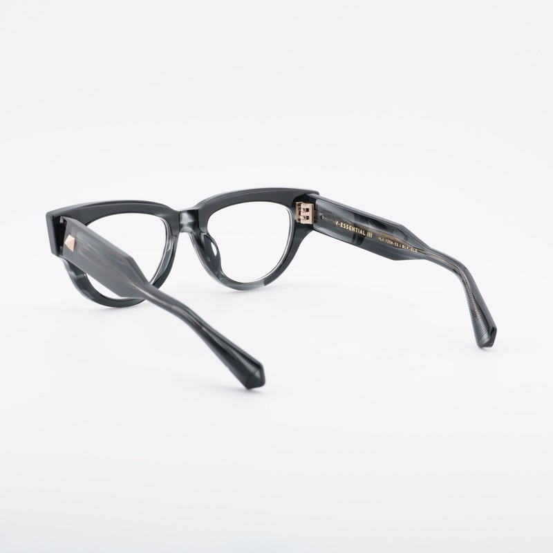 Valentino V-ESSENTIAL - III VLX-125A Black Swirl 52mm Eyeglasses New Authentic gallery