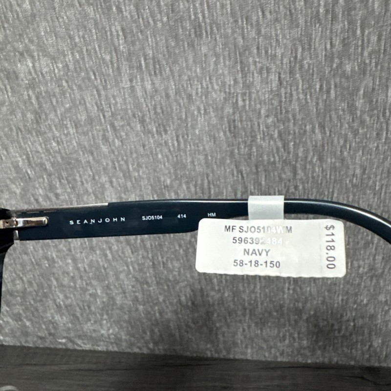 Sean John SJO 5104 414 Navy Eyeglass Frames 58 18 150 gallery