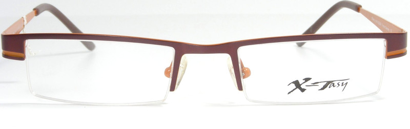 X-Tasy X114 144 Pale Burgundy / Burnt Orange Eyeglasses Frame 47-19-140 Germany