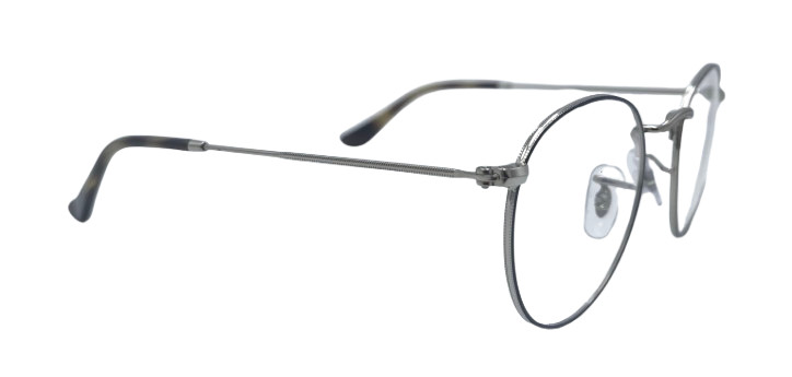 Women Ray Ban RB Havana On Gunmetal Round Metal Eyeglasses gallery