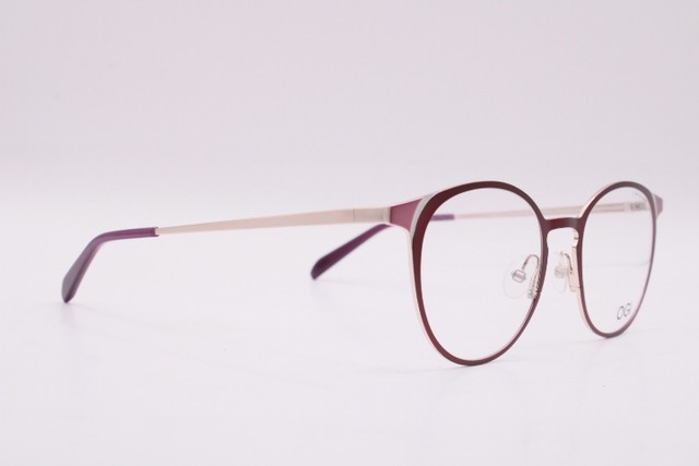 NEW OGI HANDSHAKE/375 PURPLE GOLD GUNMETAL AUTHENTIC EYEGLASSES 47-19 gallery